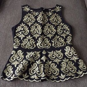 Boston Proper Sleeveless Peplum